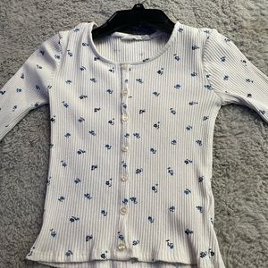 Long sleeve h&m floral top